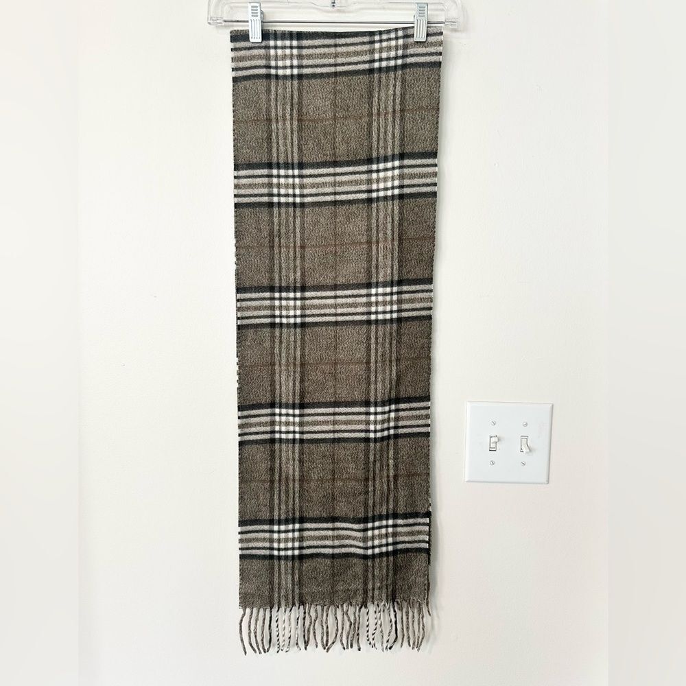 Black Brown 1826 Plaid Scarf
